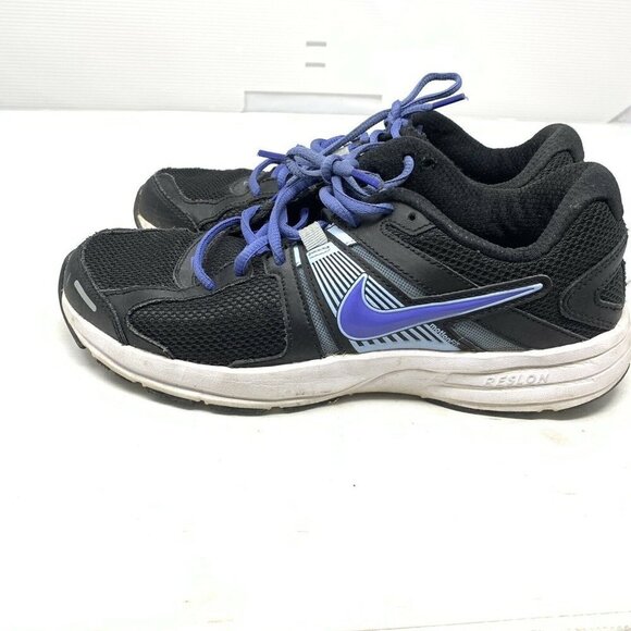 Nike 580427-003 Dart 10 Womens Black Purple Athletic Running Shoe - Picture 3 of 7